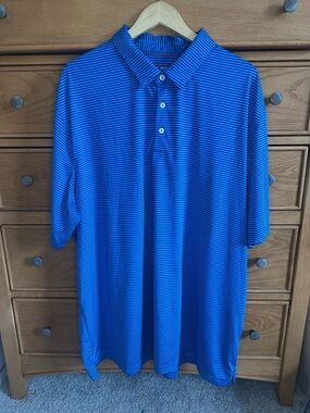 Michel Rouen Performance Polo Mens Big & Tall Size 4XL Stretch Comfort Cooling
